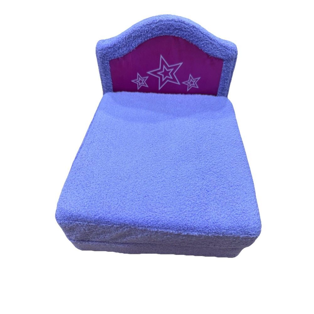 VTG American Girl‎ Doll Fold Out SOFA BED Chaise CHAIR Purple Hotel Exclusive